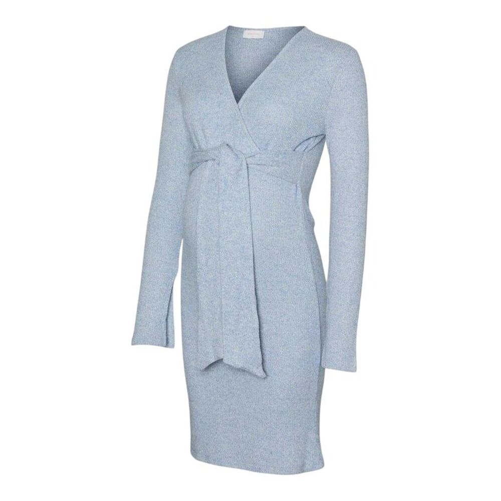 Mamalicious Womens/Ladies Mlaniset Maternity Long-Sleeved Wrap Dress / Copen Blu